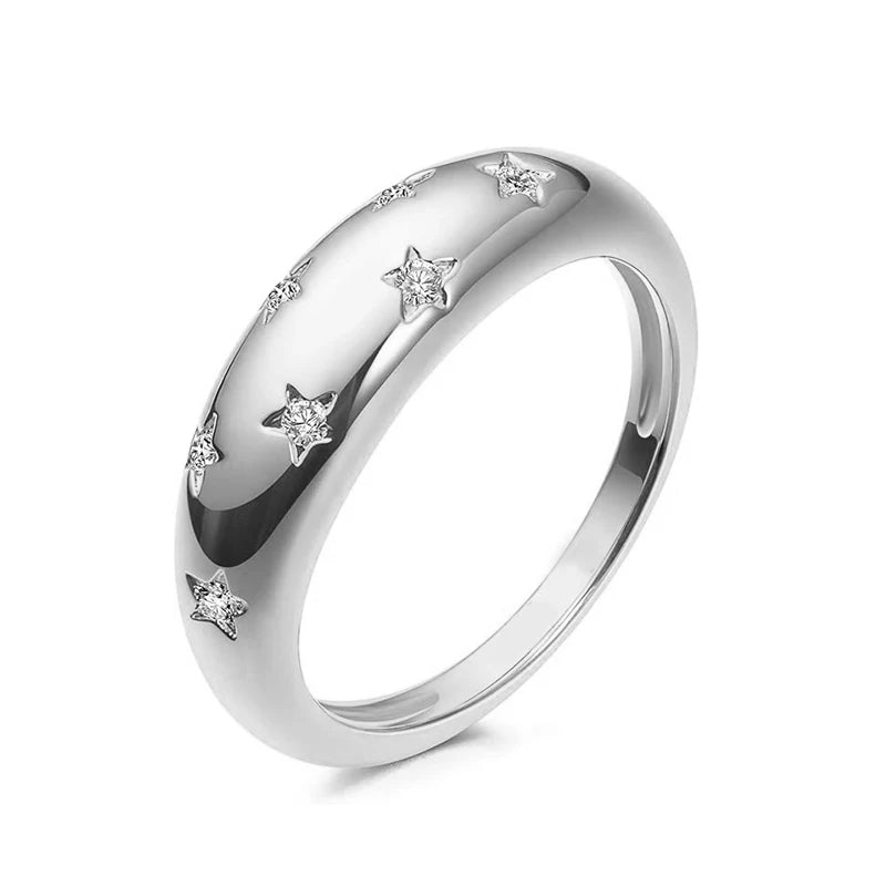 1.5mm Moissanite Diamond Ring