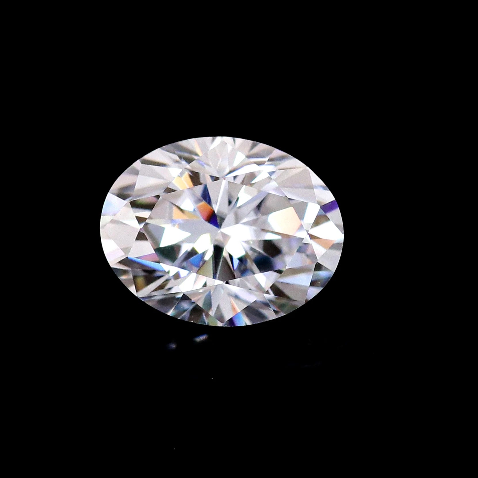 Moissanite Stone Oval Cut D Color VVS1 Hand Cut Oval Moissanite Loose Diamond