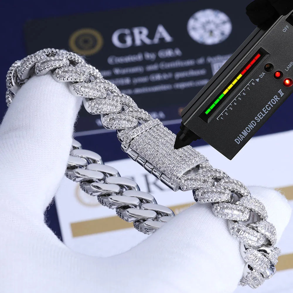 12mm VVS Moissanite Cuban Link