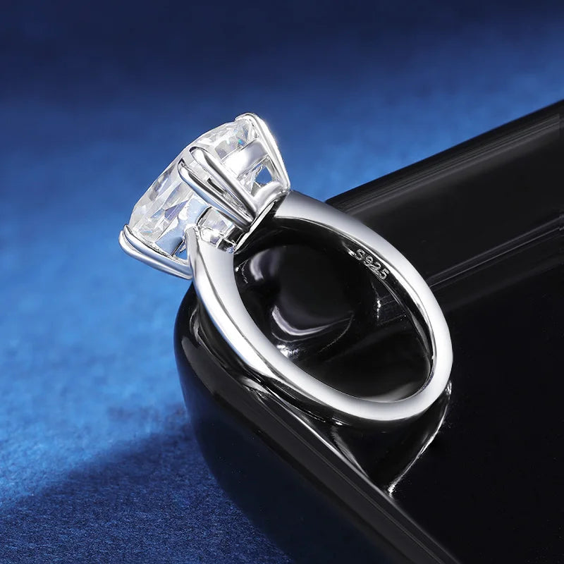 4 CT D Color Moissanite Ring For Women