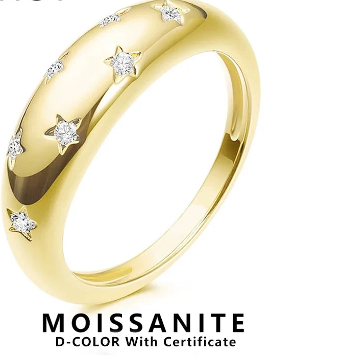 1.5mm Moissanite Diamond Ring