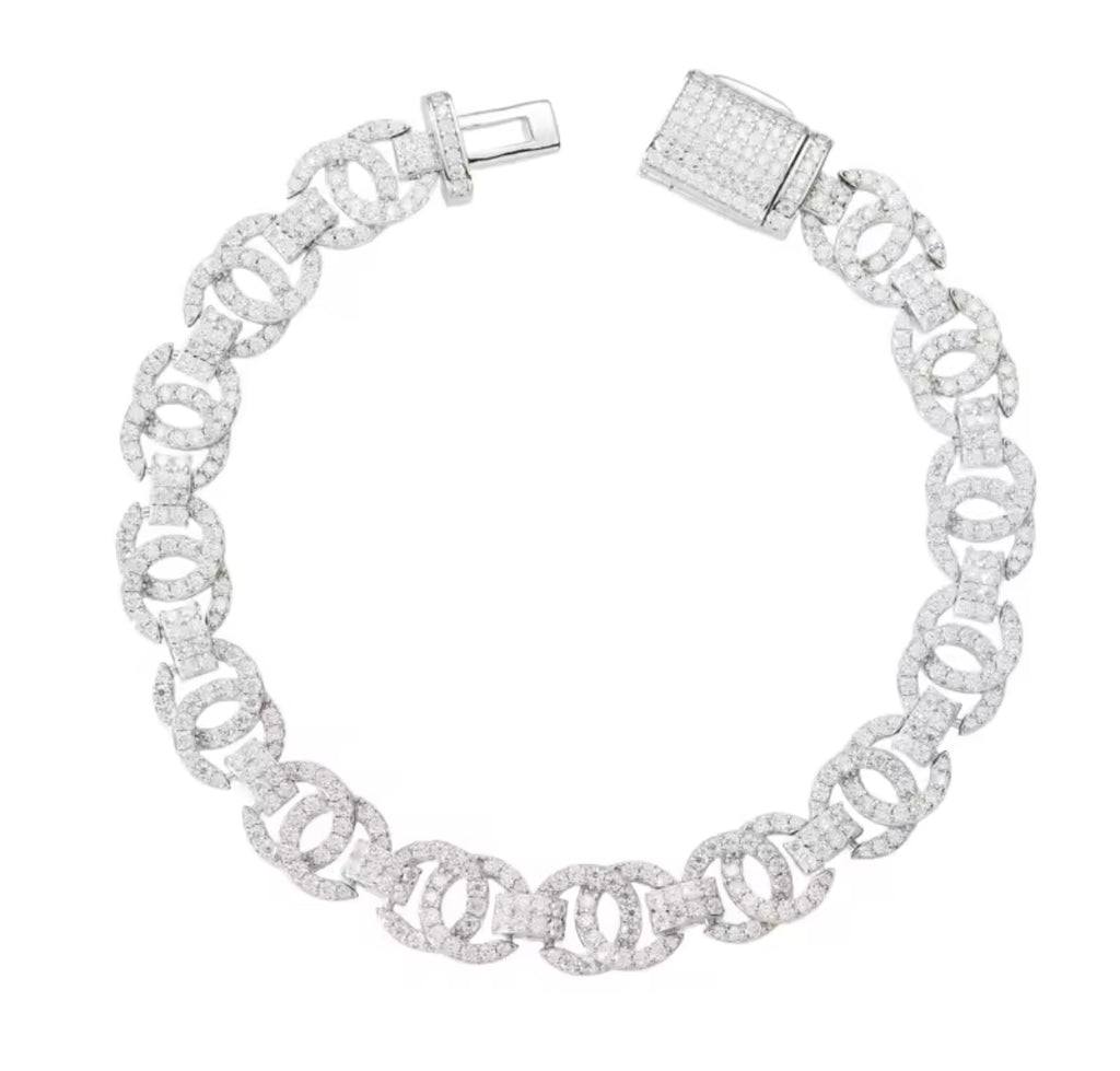 Exquisite Double C Moissanite Bracelet