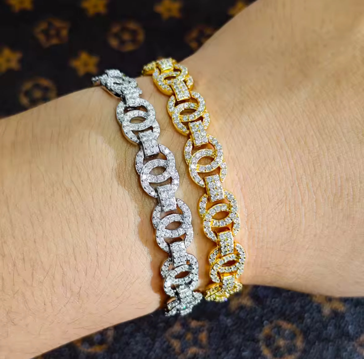 Exquisite Double C Moissanite Bracelet