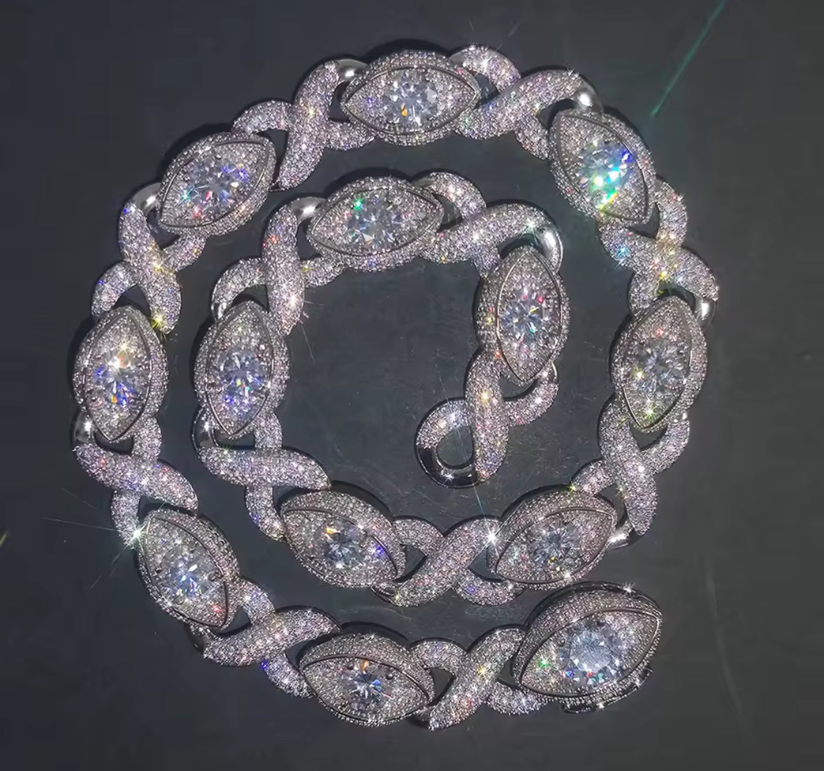 15MM CZ + Gold Filled Diamond Infinity Link Necklace/Bracelet