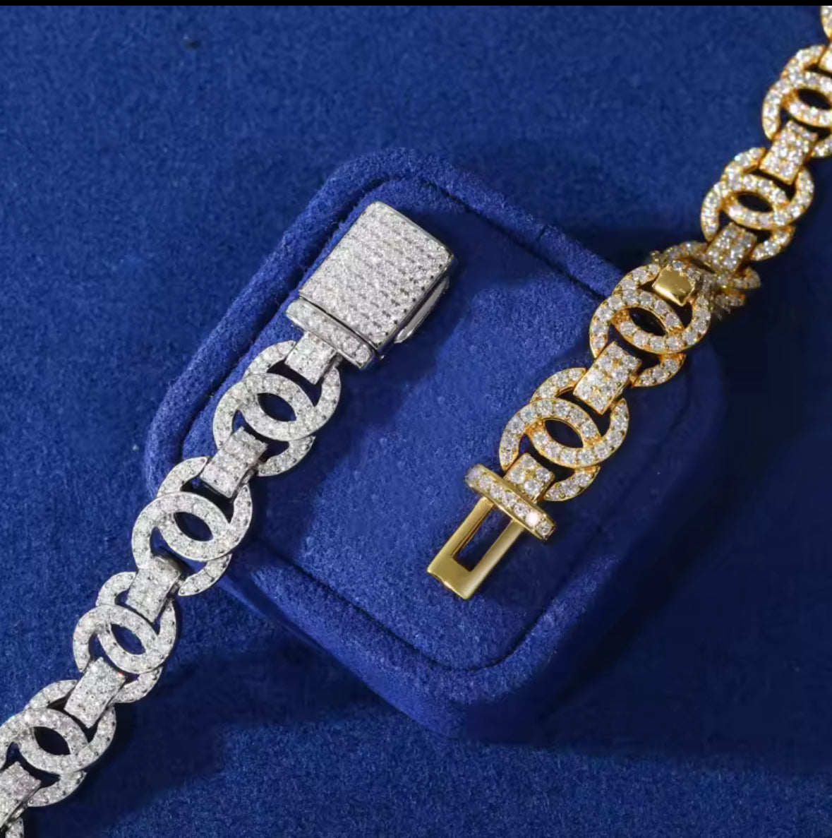 Exquisite Double C Moissanite Bracelet