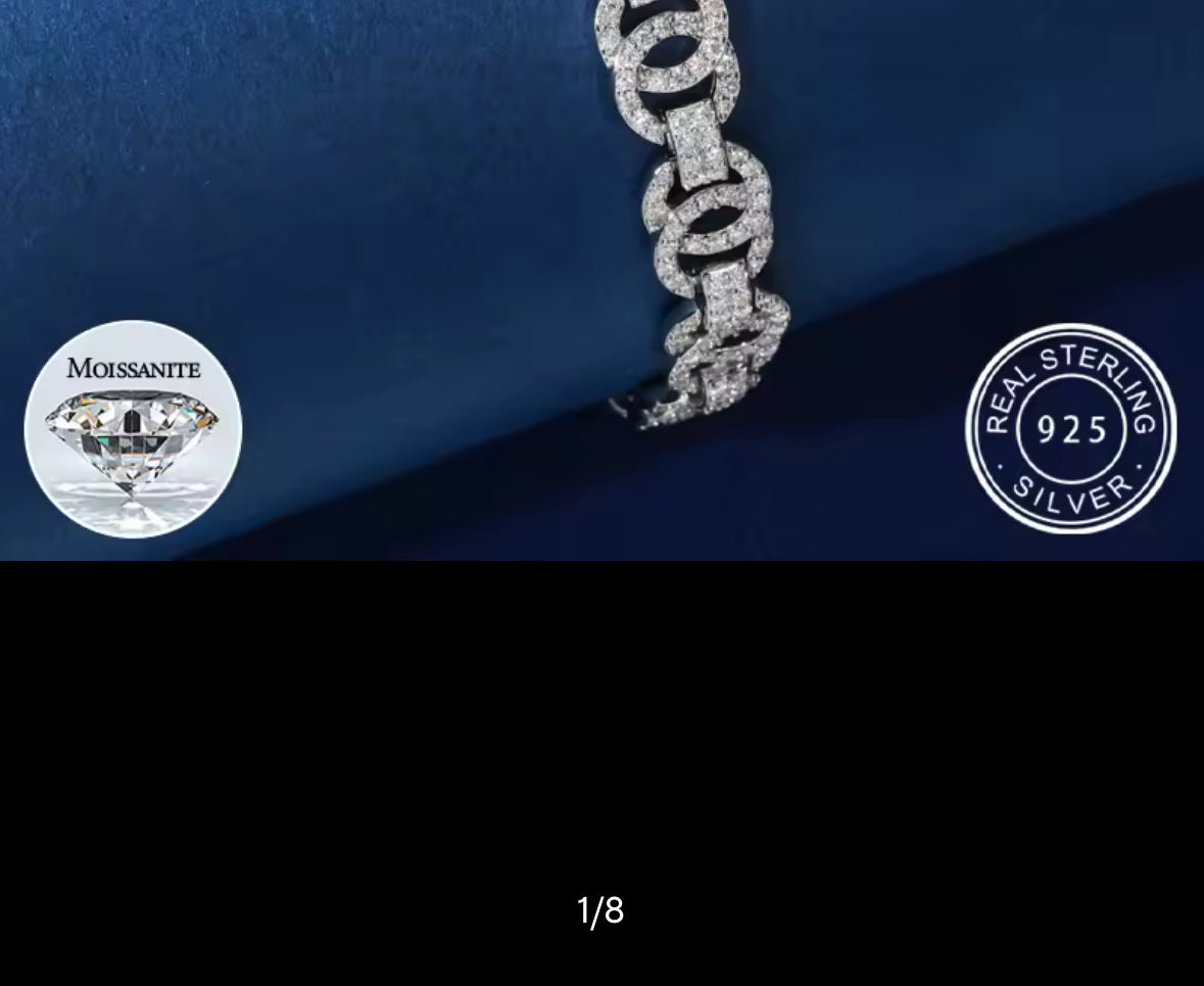 Exquisite Double C Moissanite Bracelet