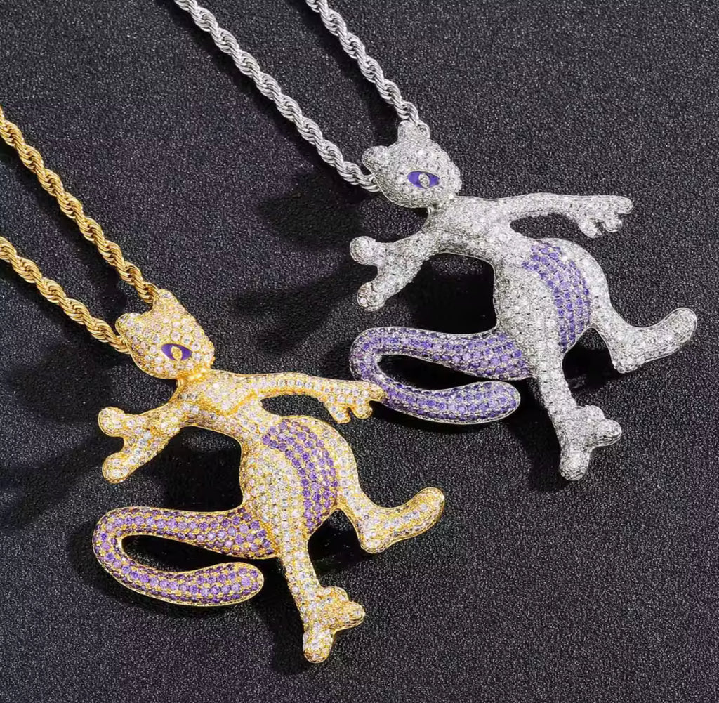 Cz MewTwo Pendant
