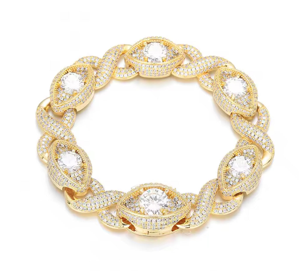 15MM CZ + Gold Filled Diamond Infinity Link Necklace/Bracelet