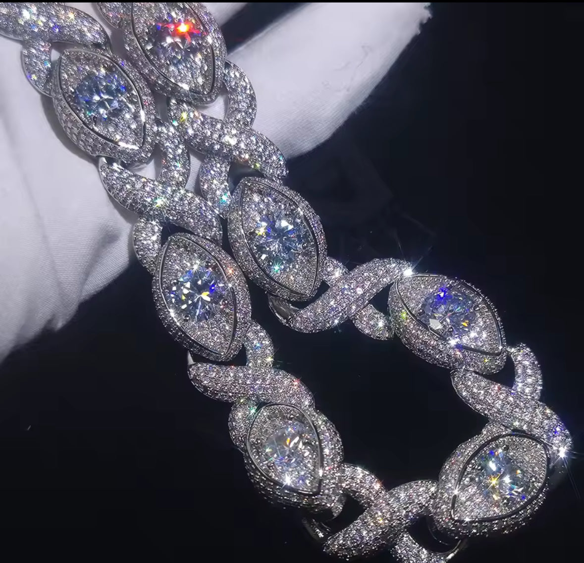 15MM CZ + Gold Filled Diamond Infinity Link Necklace/Bracelet