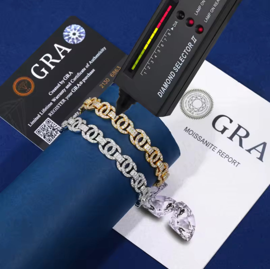 Exquisite Double C Moissanite Bracelet