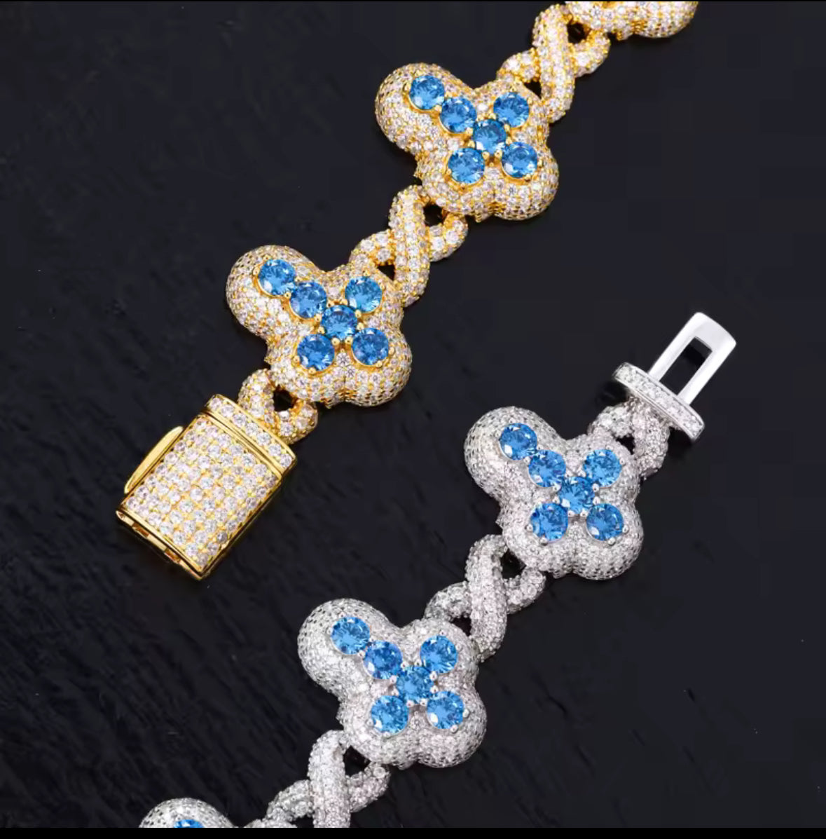 Moissanite Luxury Cross Bracelet