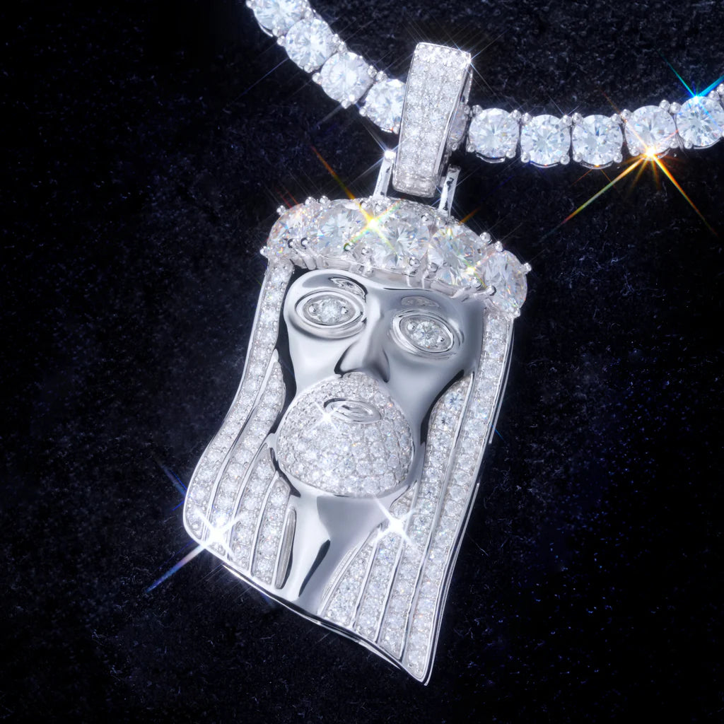 VVS1 Moissanite Jesus Pendant