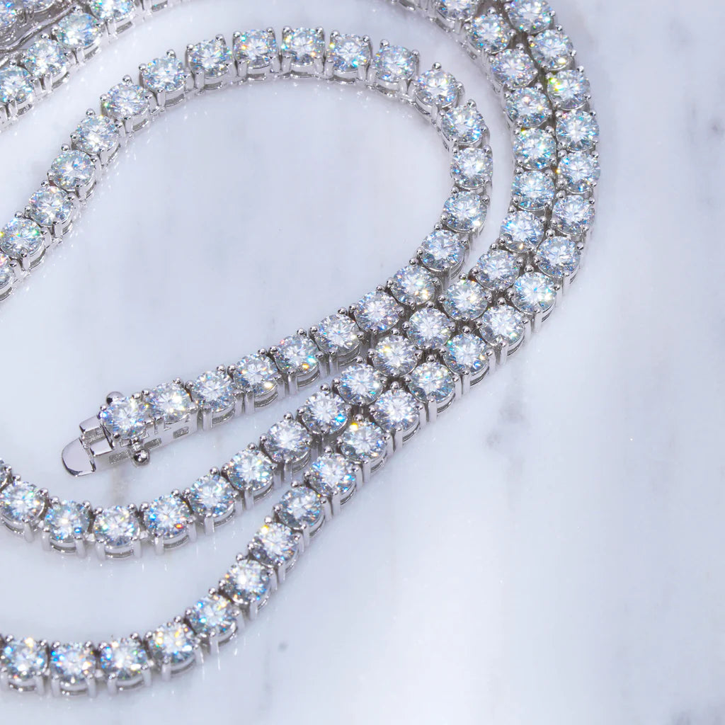 PREMIUM 5MM VVS MOISSANITE TENNIS CHAIN