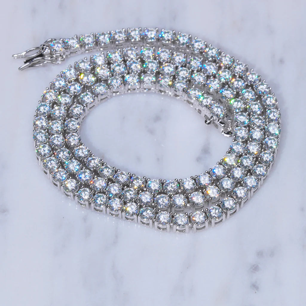 PREMIUM 5MM VVS MOISSANITE TENNIS CHAIN