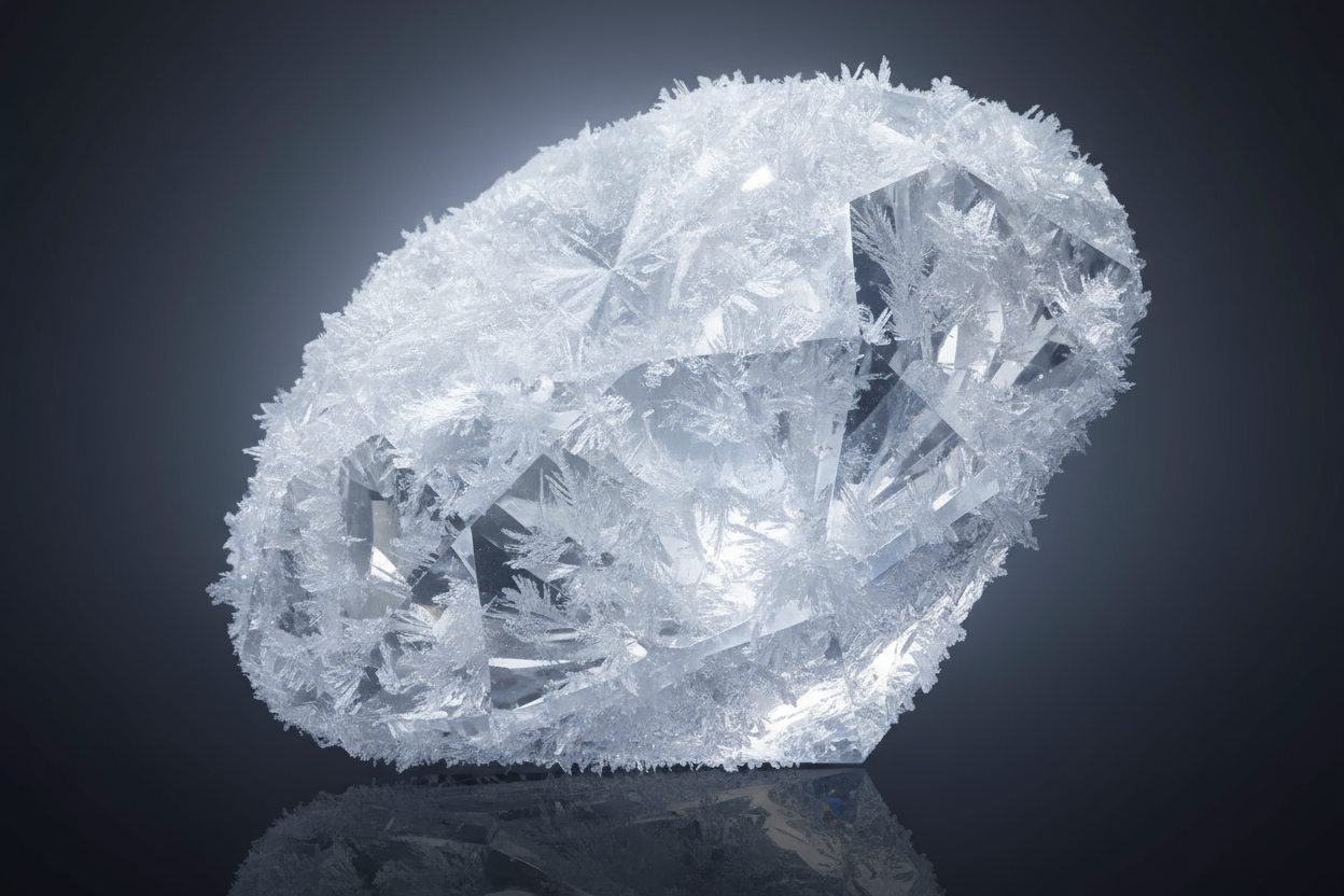 Can you make me an elegant diamond that looks frosty