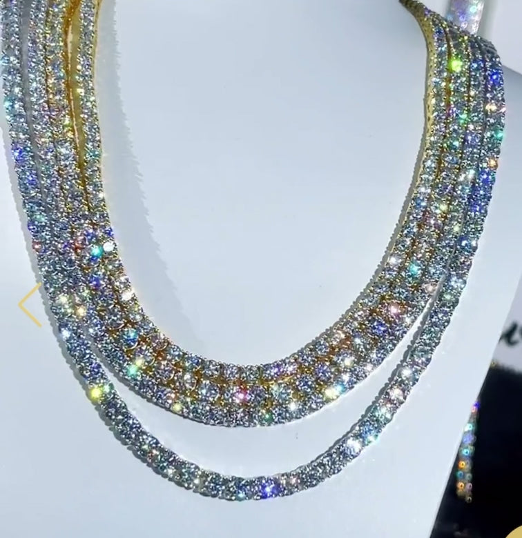PREMIUM 5MM VVS MOISSANITE TENNIS CHAIN