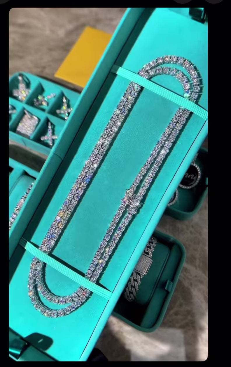 PREMIUM 5MM VVS MOISSANITE TENNIS CHAIN