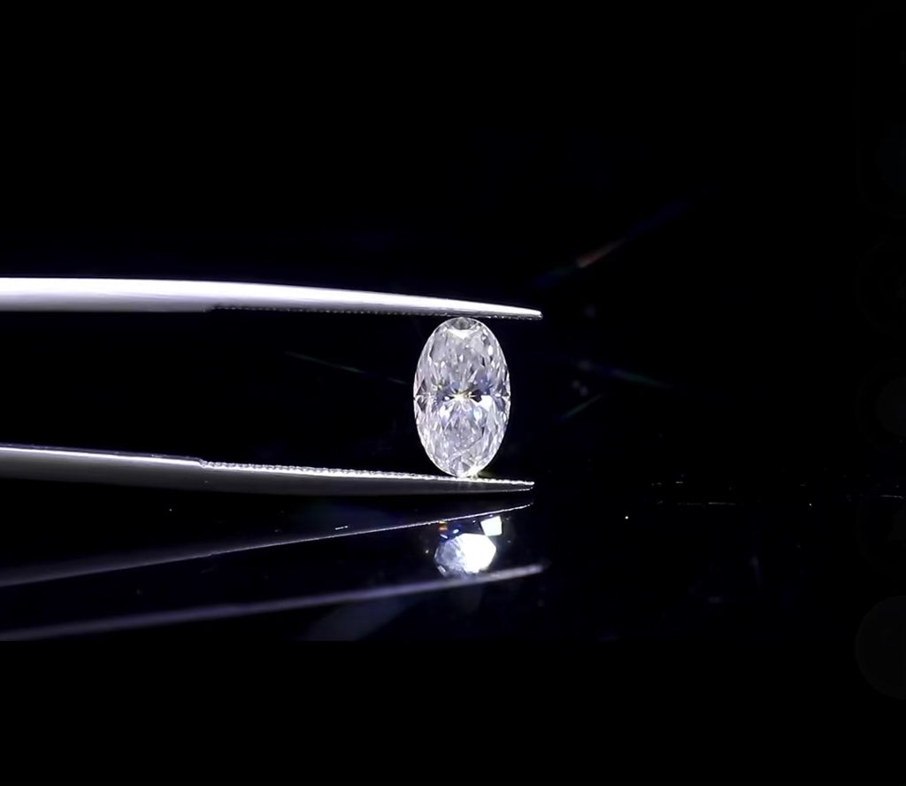 Moissanite Stone Oval Cut D Color VVS1 Hand Cut Oval Moissanite Loose Diamond