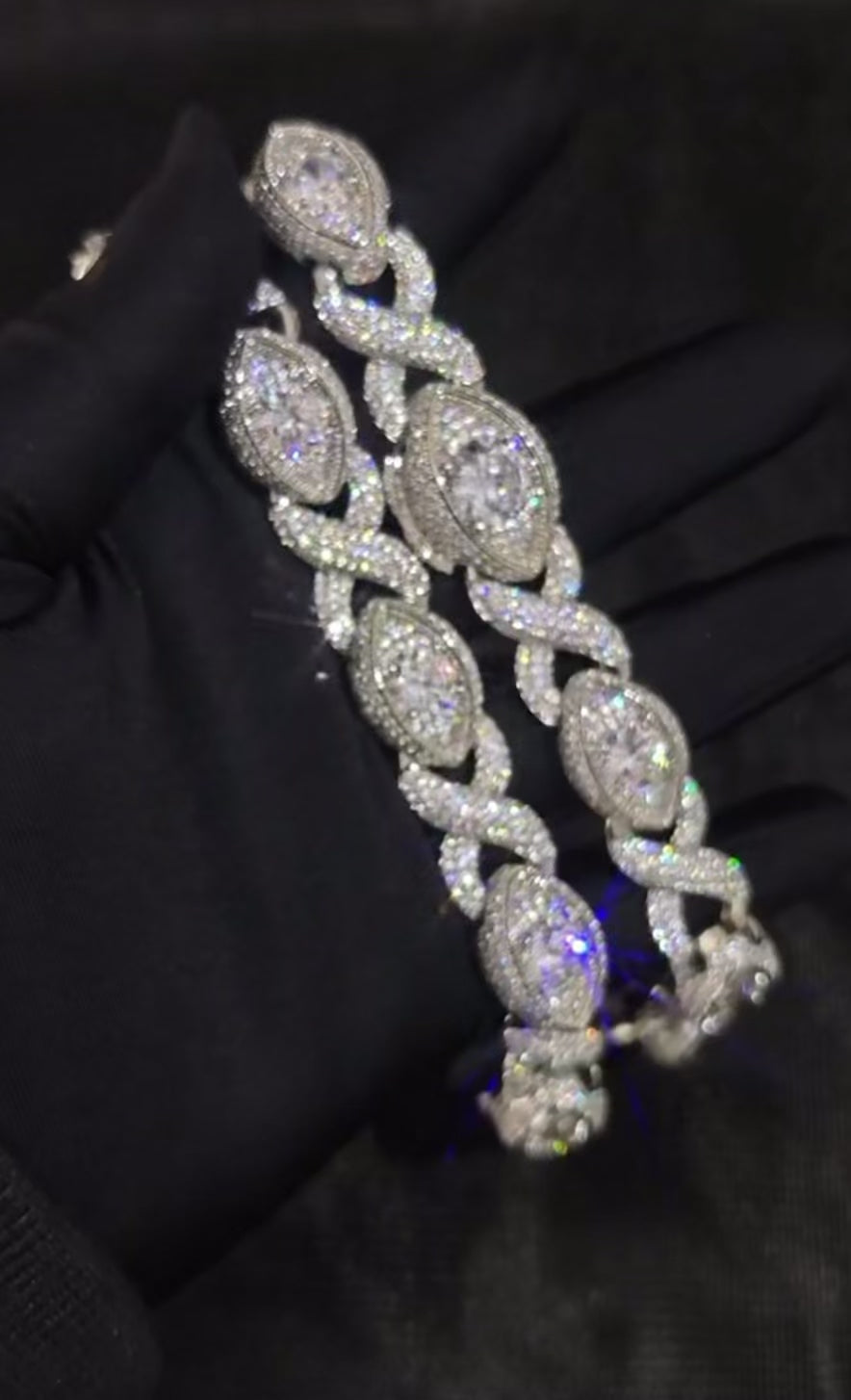 15MM CZ + Gold Filled Diamond Infinity Link Necklace/Bracelet